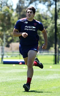 Christian Petracca gets into stride at Demons training on Monday. Picture: Melbourne FC - ${keywords}
